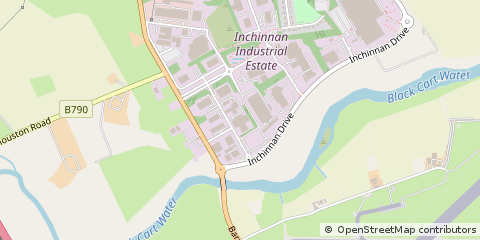 Map of Inchinnan, Renfrew