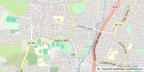 Map of Cheshunt, Hertfordshire