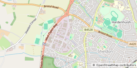 Map of Chippenham, Wiltshire
