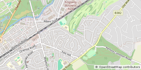 Map of Woking, Surrey