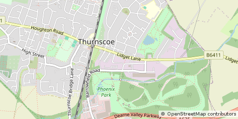 Map of Rotherham
