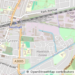 Map of Southall, Middlesex