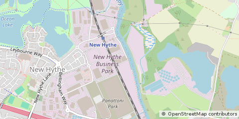 Map of Aylesford, Kent