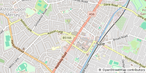 Map of Sale, Greater Manchester
