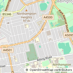Map of Linford Wood East, Milton Keynes, Bucks