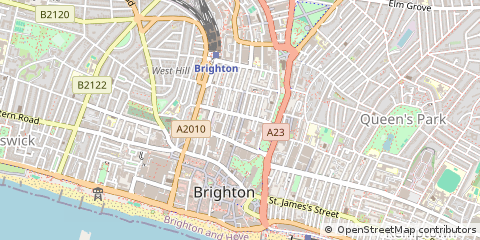Map of Brighton, East Sussex
