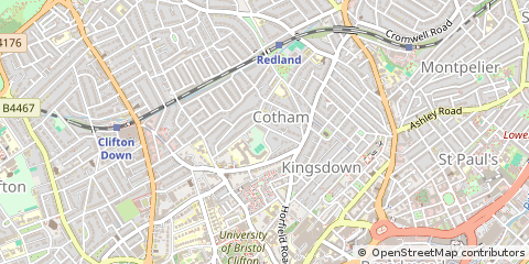 Map of Bristol, Avon