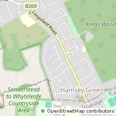 Map of South Croydon, Surrey