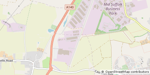 Map of EYE, Suffolk