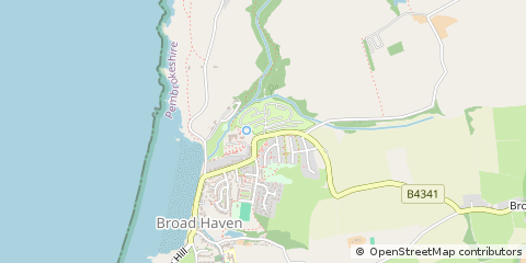 Map of Haverfordwest, Pembrokeshire