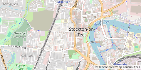 Map of Stockton on Tees
