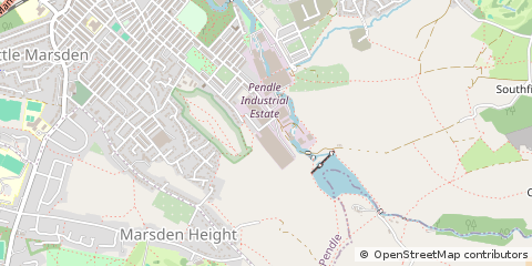 Map of Nelson, Lancashire