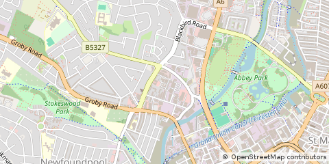 Map of Leicester