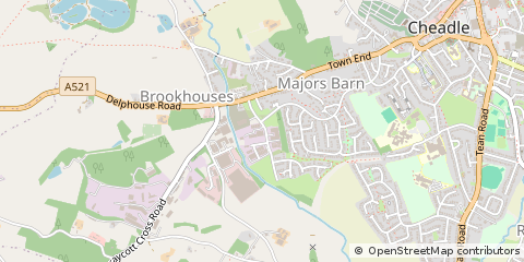 Map of Stoke on Trent, Staffordshire