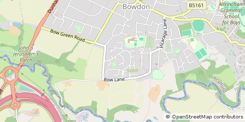 Map of Altrincham, Cheshire