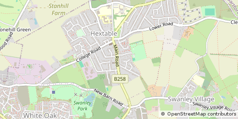 Map of Hextable, Kent