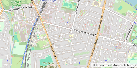 Map of Cambridge, Cambridgeshire