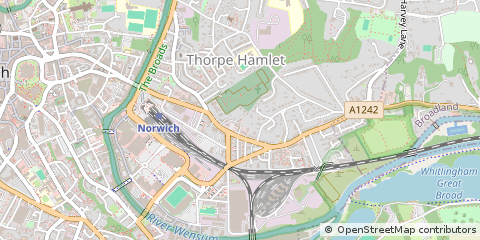 Map of Norwich, Norfolk