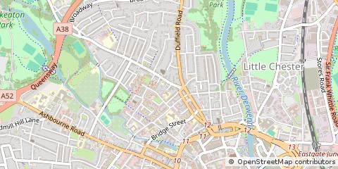 Map of Derbyshire