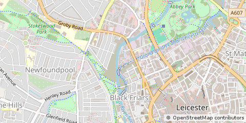 Map of Frog Island, Leicester
