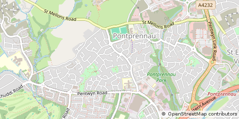 Map of Cardiff