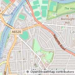 Map of Nottingham, Nottinghamshire