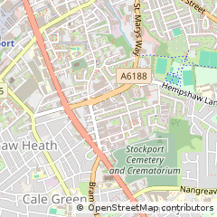 Map of Stockport, Cheshire