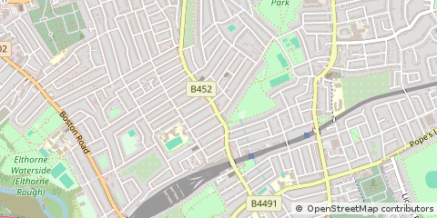 Map of Ealing, London