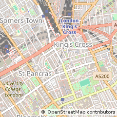 Map of Bloomsbury, London