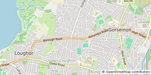 Map of Swansea
