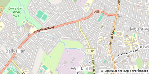 Map of Belfast, Co. Antrim