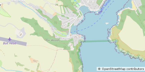 Map of Salcombe, Devon