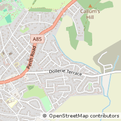 Map of Crieff, Perthshire