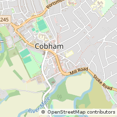 Map of Cobham, Surrey