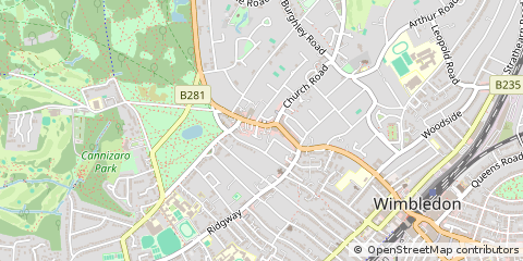 Map of Wimbledon Village, London