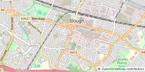 Map of Slough, Berkshire