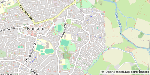 Map of Nailsea, Bristol, North Somerset