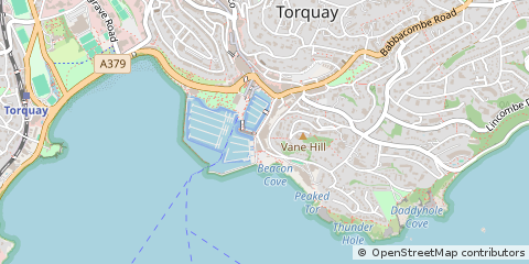 Map of Paignton, Devon