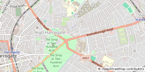 Map of Harrogate, North Yorkshire