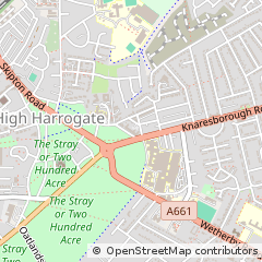 Map of Harrogate, North Yorkshire