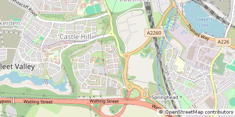 Map of Swanscombe
