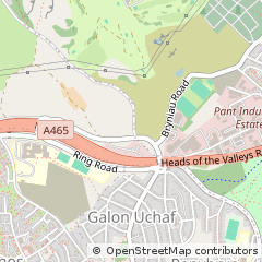 Map of Merthyr Tydfil