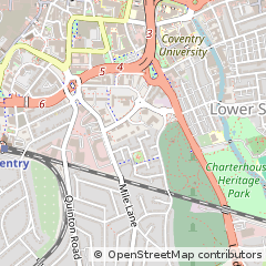 Map of Coventry, West Midlands