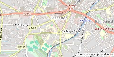 Map of Birmingham, West Midlands