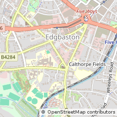 Map of Birmingham, West Midlands