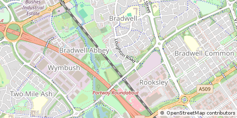 Map of Milton Keynes, Buckinghamshire