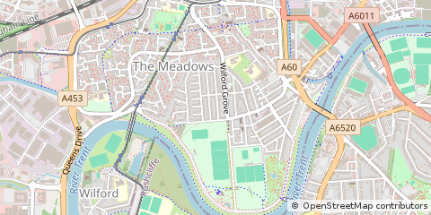 Map of Nottingham