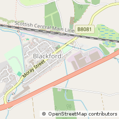 Map of Blackford, Perthshire
