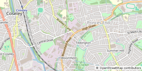 Map of West Midlands