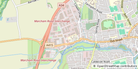 Map of Abingdon, Oxfordshire